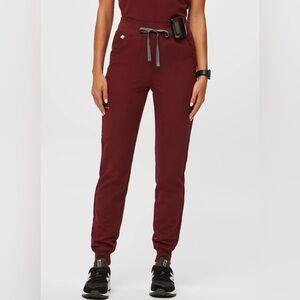 Figs burgundy high waist Zamora Jogger
Pants PO# 2443